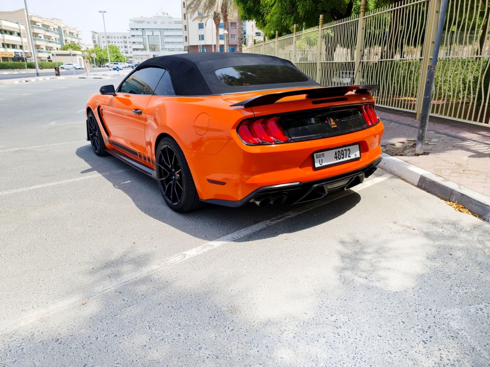 Orange Gué Mustang Shelby GT500 Cabriolet V8 2020